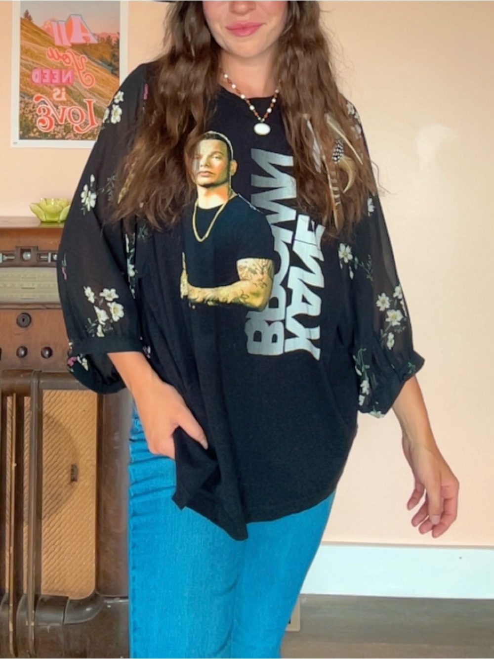 Upcycled Kane Brown Shirt